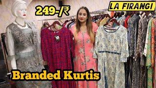 Branded Kurti wholesale market in delhi/Party wear kurti gown Top manufacturer La firangi