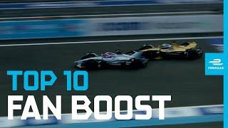 Top 10 Moments: FANBOOST! | ABB FIA Formula E Championship