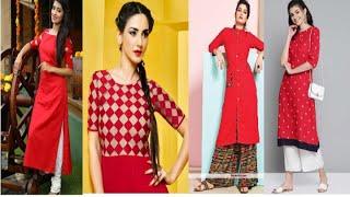 Top 10 red kurtis | very nice  kurta for girl