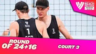 8.7.2022 | 10:00 | Gstaad - Round of 24 + 16 (W+M) | Court 3 | #BeachProTour