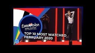 TOP 10: Most watched in February 2020 - Eurovision Song Contest