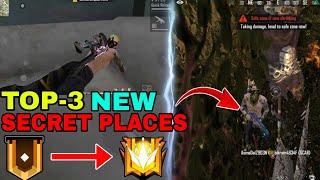 Top 3 New Hidden/Secret Place For Rank Pushing || Free Fire