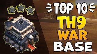 TOP 10 TH9 WAR BASE WITH *COPY LINK* | Best Town Hall 9 War Base | Clash of Clans