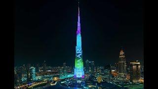 BURJ KHALIFA NEW YEAR 2020 IN DUBAI SHOW AT WORLD'S TALLEST BUILDING