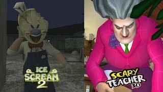 Ice Scream 2 vs Scary Teacher 3D | Horror Games ANDROID/IOS