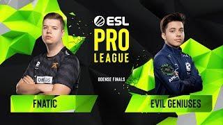 CS:GO - Fnatic vs. Evil Geniuses [Mirage] Map 1 - Group A - ESL Pro League Season 10 Finals