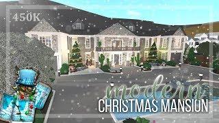 ROBLOX | BloxBurg: Christmas: Modern Mansion: Speed Build | 450k