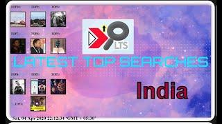 Today's Latest Top Searches||Date:20200404||COUNTRY:INDIA||Trending Searches||Top 10