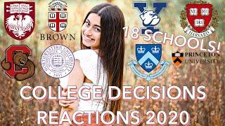 COLLEGE DECISION REACTIONS 2020, 18+ SCHOOLS AND 6 IVIES || CECILE S