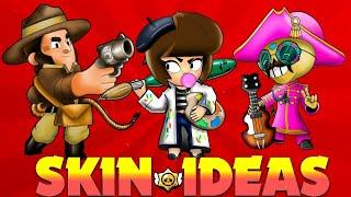 TOP 10 NEW SKINS! | Brawl Stars skin ideas episode 12