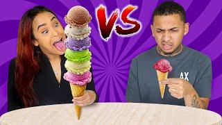 TALL VS SHORT FOOD CHALLENGE!