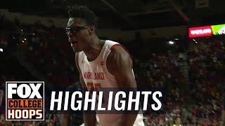 No. 9 Maryland slams door on Rutgers for 56-51 win | FOX COLLEGE HOOPS HIGHLIGHTS