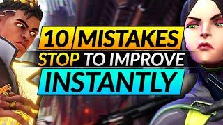 10 Things Everyone Does WRONG in Valorant - Mistakes You MUST STOP - Pro Tips and Tricks Guide