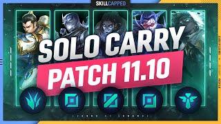 3 BEST SOLO CARRY Champions for EVERY ROLE in PATCH 11.10 - League of Legends