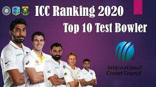 ICC Ranking 2020 | Top 10 Test Bowler | Top 10 Test Bowler List ICC Ranking 2020