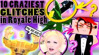 TOP 10 CRAZIEST GLITCHES in ROYALE HIGH HISTORY!