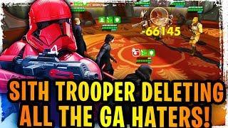 BOW DOWN TO DA FIRST ORDER IN GRAND ARENA!! Sith Trooper + First Order Deleting Characters/Ships!