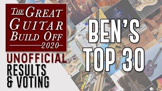 Great Guitar Build Off UnOfficial - Ben's Top 30 Shortlist for your vote.