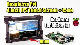 Miuzei Raspberry Pi 4 4 Inch IPS Touch Screen and Case Review - Not Good For RetroPie!