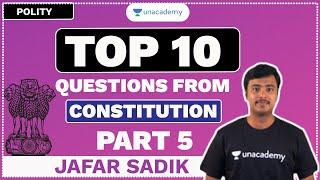 LDC | Polity | Top 10 Questions from Constitution | Part-5 | Kerala PSC 2020 | Jafar Sadik