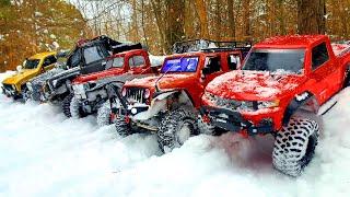 Mercedes Benz G 63 AMG 6x6 Traxxas TRX6 and 10 RC Cars   Snow OFF Road Adventures – Wilimovich