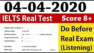 NEW IELTS LISTENING PRACTICE TEST 2020 WITH ANSWERS | 04-04-2020