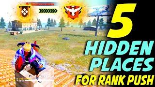 Top 5 Hidden Places In Free Fire | Hiding Place In Free Fire | Tips And Tricks For Rank Push