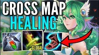 WTF?! SORAKA TOP IS MEGA BUSTED! INSANE CROSS MAP HEALING - League of Legends