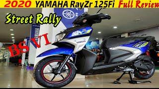 2020 Yamaha RayZr 125 Fi Street Rally|BS6|Full Review|Specs|Mileage|Price