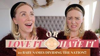 TOP 20 CONTROVERSIAL "LOVE/HATE" BABY NAMES REVEALED! Would You Pick A Marmite Baby Name? SJ STRUM