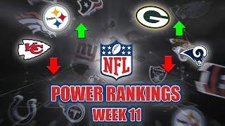 NFL Week 11 Power Rankings | Top 2 Teams Lose, Are The Chiefs In Trouble?