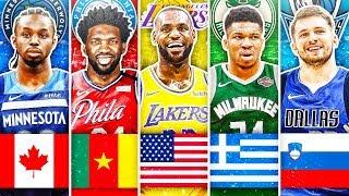 BEST NBA PLAYER FROM EACH COUNTRY IN 2020