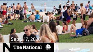 CBC News: The National | Sept. 17, 2020 | Ontario slashes gathering limits amid COVID-19 surge