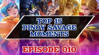 TOP 15 PINOY SAVAGE MOMENTS - MOBILE LEGENDS PHILIPPINES #010