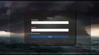 Bootstrap 4 Login Form with glass effect using html5 / css3 / bootstrap