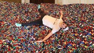 10 MILLONES de LEGOS Cubriendo la Sala - COSAS GRANDES #8