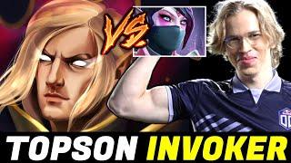 TOPSON Signature Quas Wex Invoker Utility Build vs Counterpick TA Dota 2