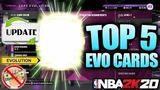 TOP 5 EVOLUTION CARDS YOU NEED TO BUY AND EVOLVE RIGHT NOW FOR NO MONEY SPENT IN NBA 2K20 MYTEAM