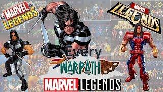 Every Marvel Legends Warpath Exclusive Toybiz and Hasbro Comparison List Strong Guy BAF