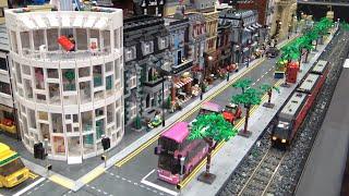 Giant LEGO Train City Built by 30 People! Brickish LUG