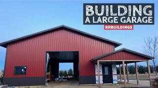 Building a Large Garage 11: Installing a Door and Trim Details