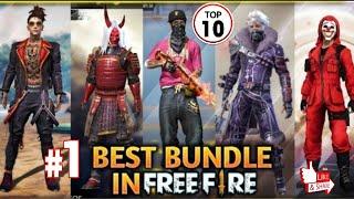 Free Fire | Top #10 Male Bundle | #OP | Watch till end | Get free diamonds 