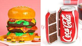 10 Coolest Birthday Cake Ideas | Amazing Hamburger Cake Decorating Tutorials For Party | So Yummy