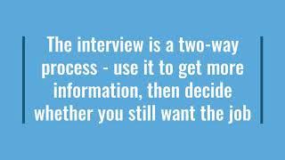 Top 10 tips for job interviews