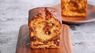 캐러멜 마블 호두 파운드 케이크 만들기 : Caramel marble walnut pound cake｜Brechel