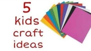 TOP 5 EASY KIDS PAPER CRAFT IDEAS. ART AND CRAFT WORK. ORIGAMI IDEAS. COOL CRAFT