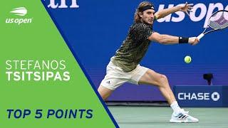 Stefanos Tsitsipas | Top 5 Points | 2021 US Open