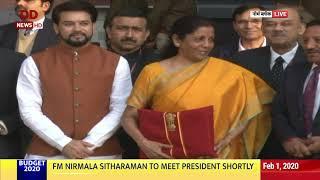 FM Nirmala Sitharaman leaves from North Block to meet President shortly