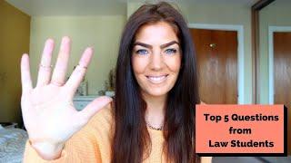 Law: Answers to the top 5 questions I get asked by law students