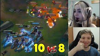 Watch These 10 vs 8 in LOL, New Bug Nunu ?! | LoL Epic Moments #997